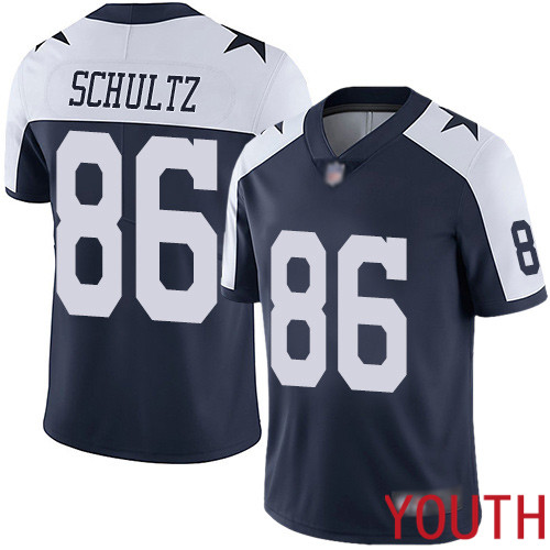 Youth Dallas Cowboys Limited Navy Blue Dalton Schultz Alternate #86 Vapor Untouchable Throwback NFL Jersey->youth nfl jersey->Youth Jersey